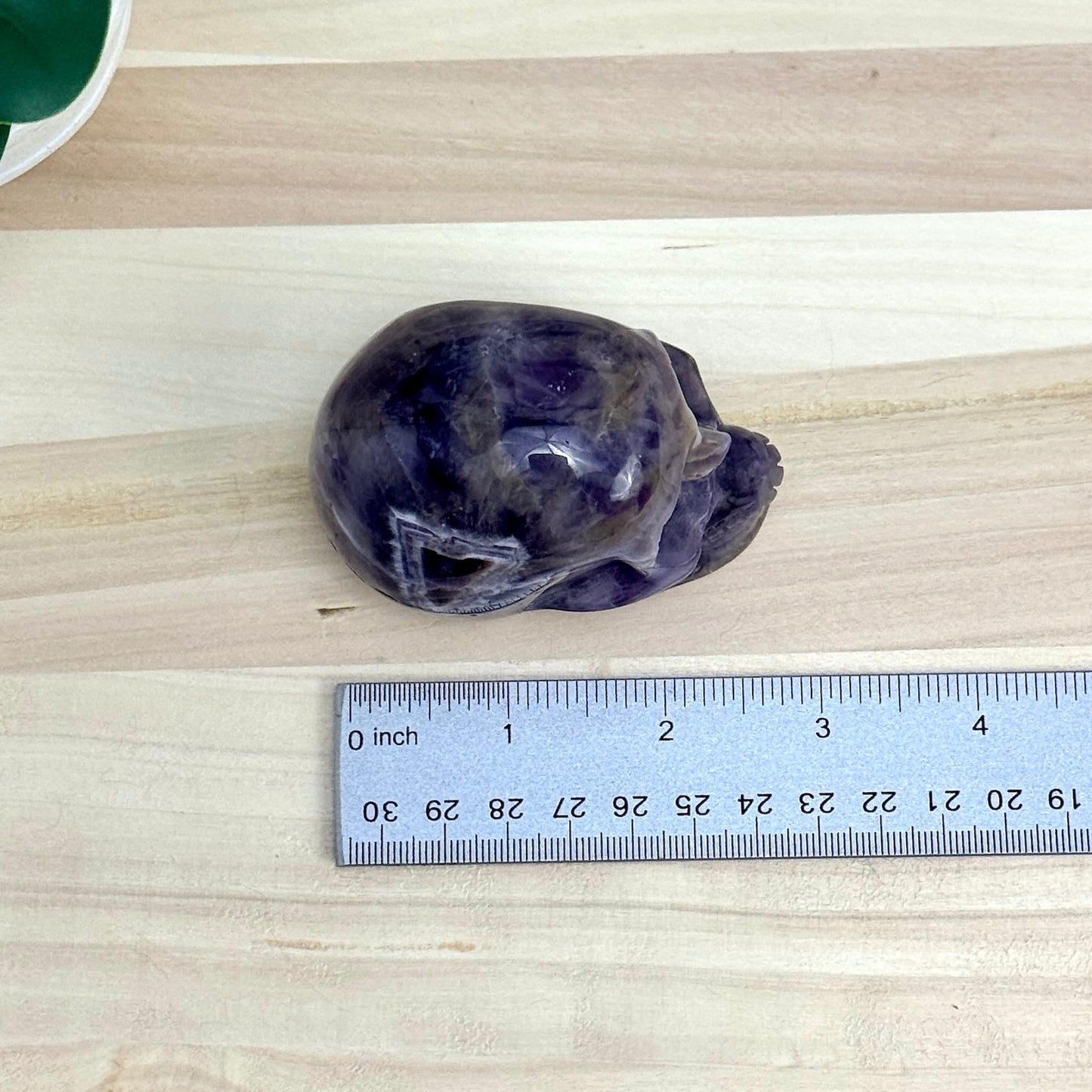 Chevron Amethyst Skull Carving B, 2.96 in. - Itsy's Crystal Cove LLC