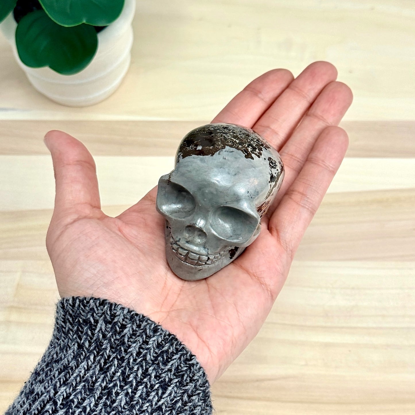 Picture Jasper Skull Carving, 2.73 in. - Itsy's Crystal Cove LLC