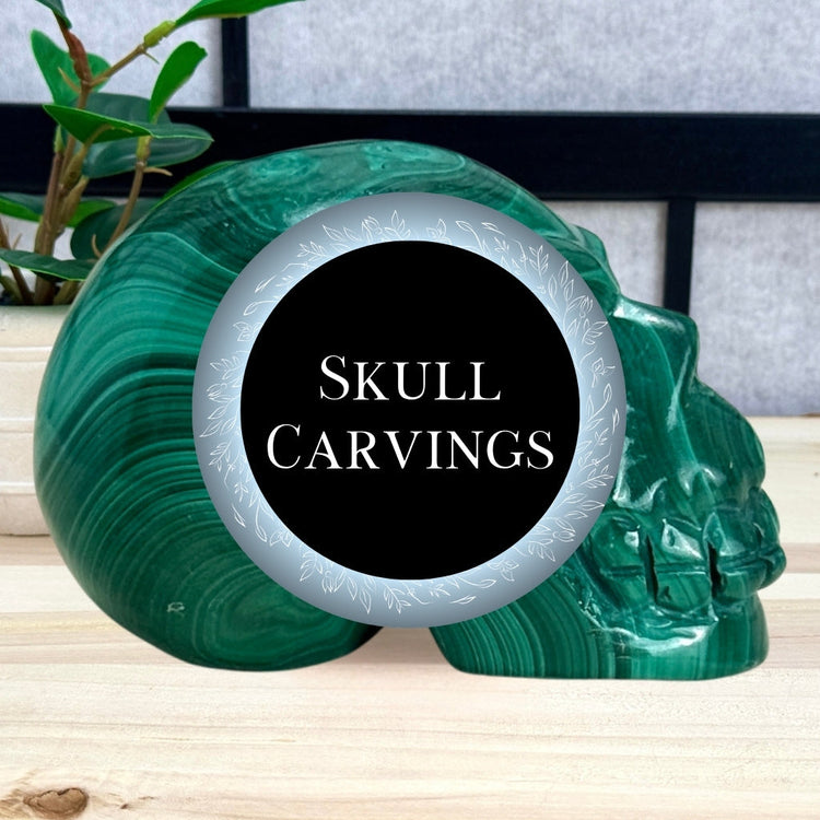 Crystal Skull Carvings, Itsy's Crystal Cove LLC