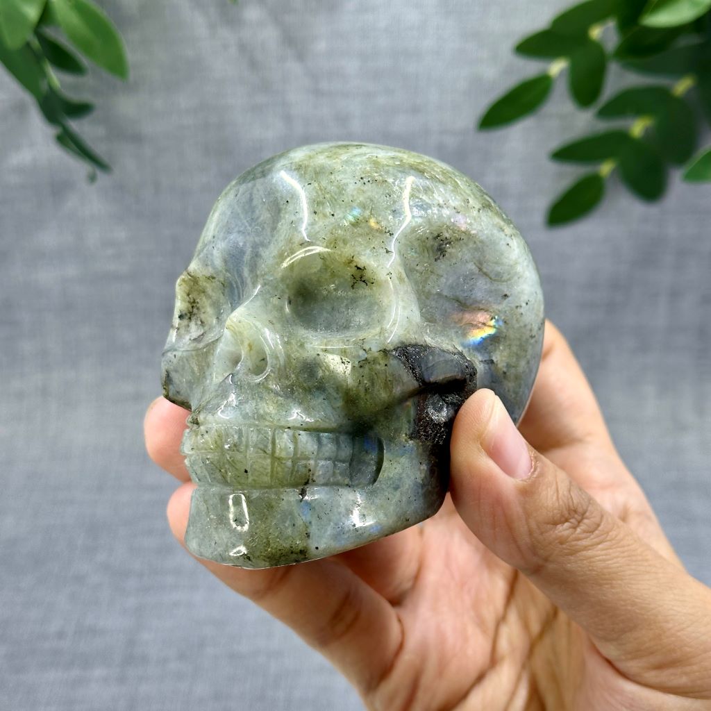 Labradorite Skull Carving - Crystal Skulls - Itsy's Crystal Cove LLC