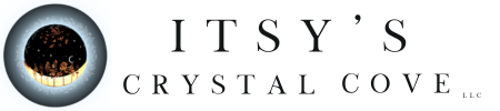 Itsy's Crystal Cove LLC Transparent Logo for Shopify website header