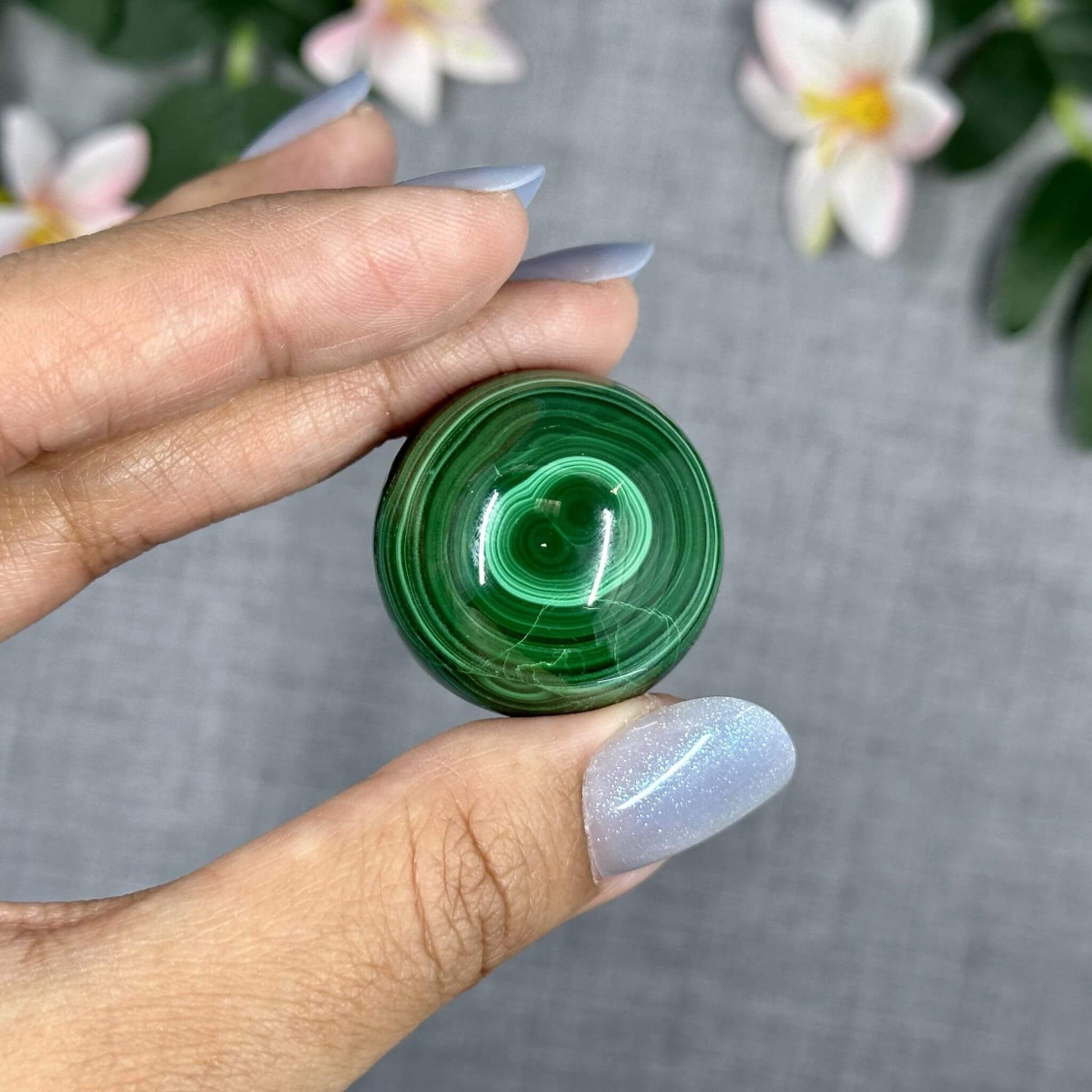 31.2mm Natural Malachite Sphere - Itsy's Crystal Cove LLC