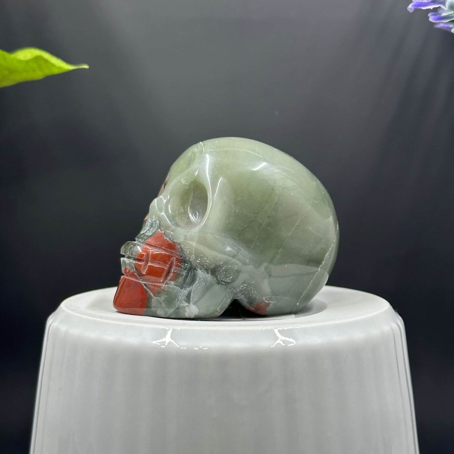 African Bloodstone Crystal Skull A