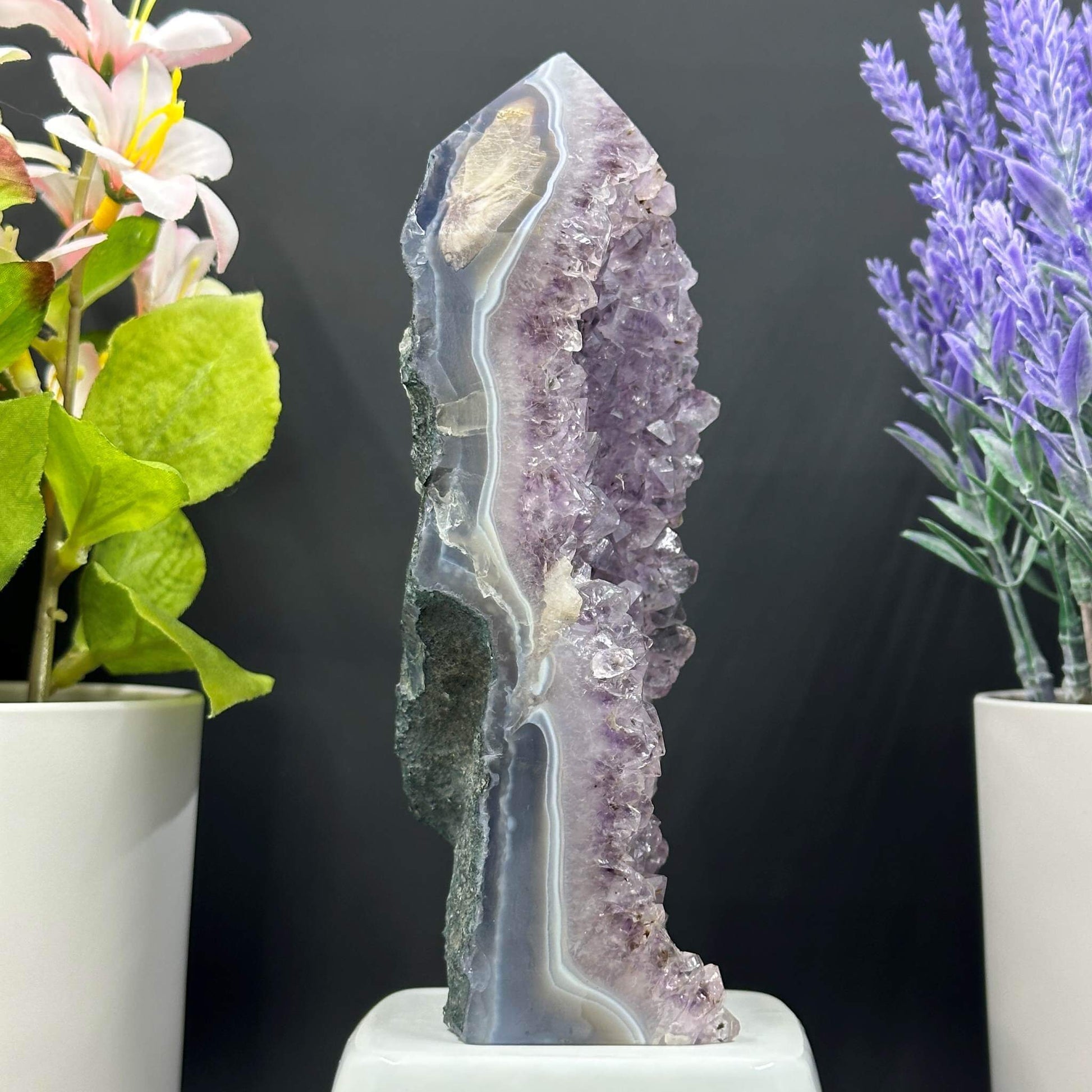 Amethyst Cluster Tower A - Itsy's Crystal Cove LLC