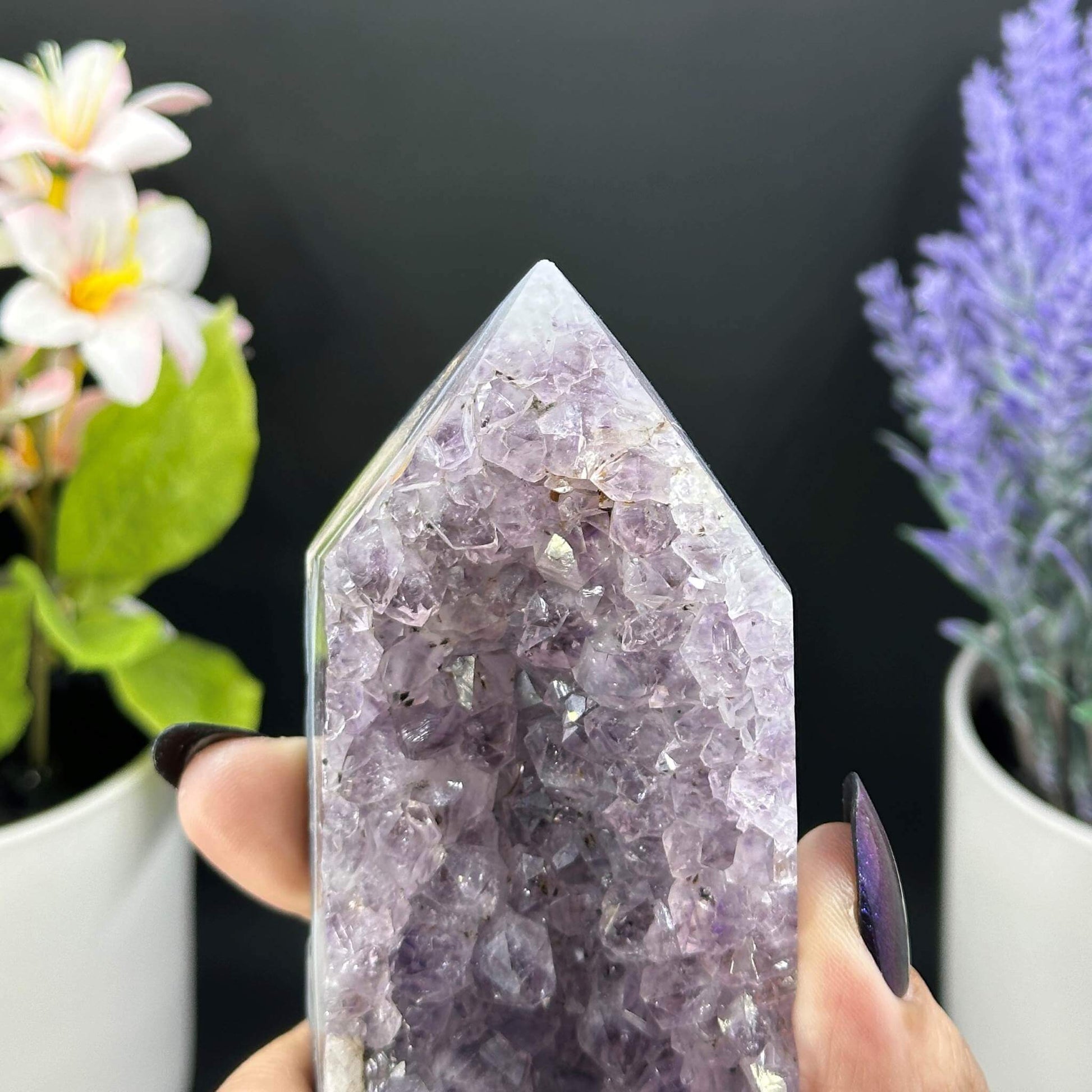 Amethyst Cluster Tower A - Itsy's Crystal Cove LLC