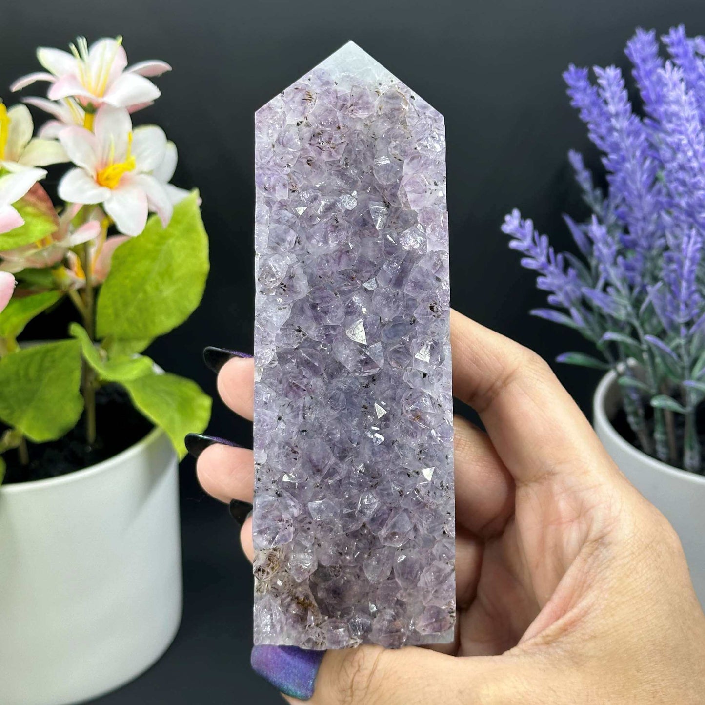 Amethyst Cluster Tower C - Itsy's Crystal Cove LLC