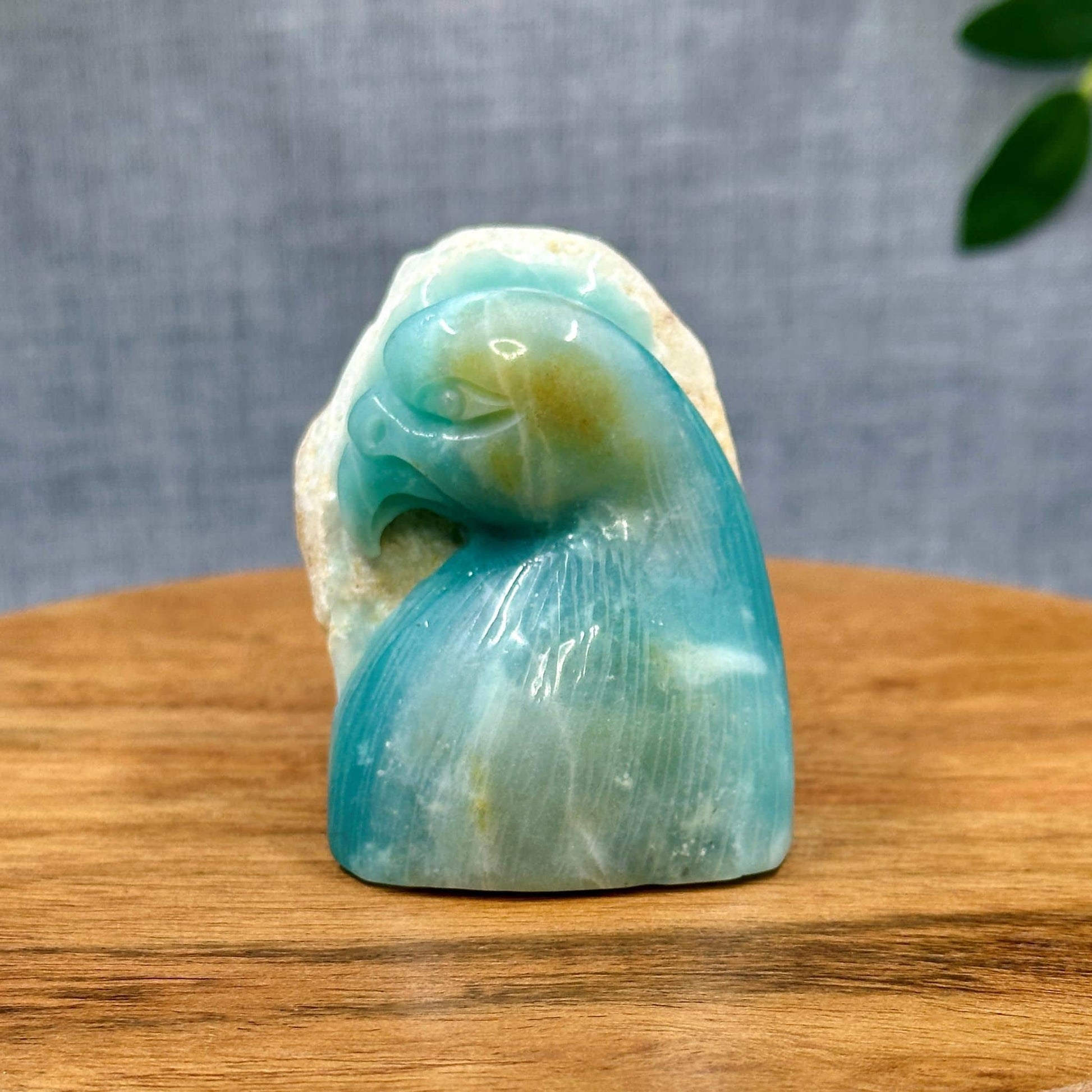Caribbean Calcite Eagle Carving - Itsy's Crystal Cove LLC