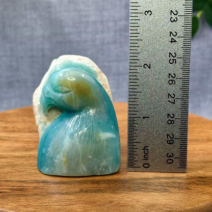 Caribbean Calcite Eagle Carving - Itsy's Crystal Cove LLC