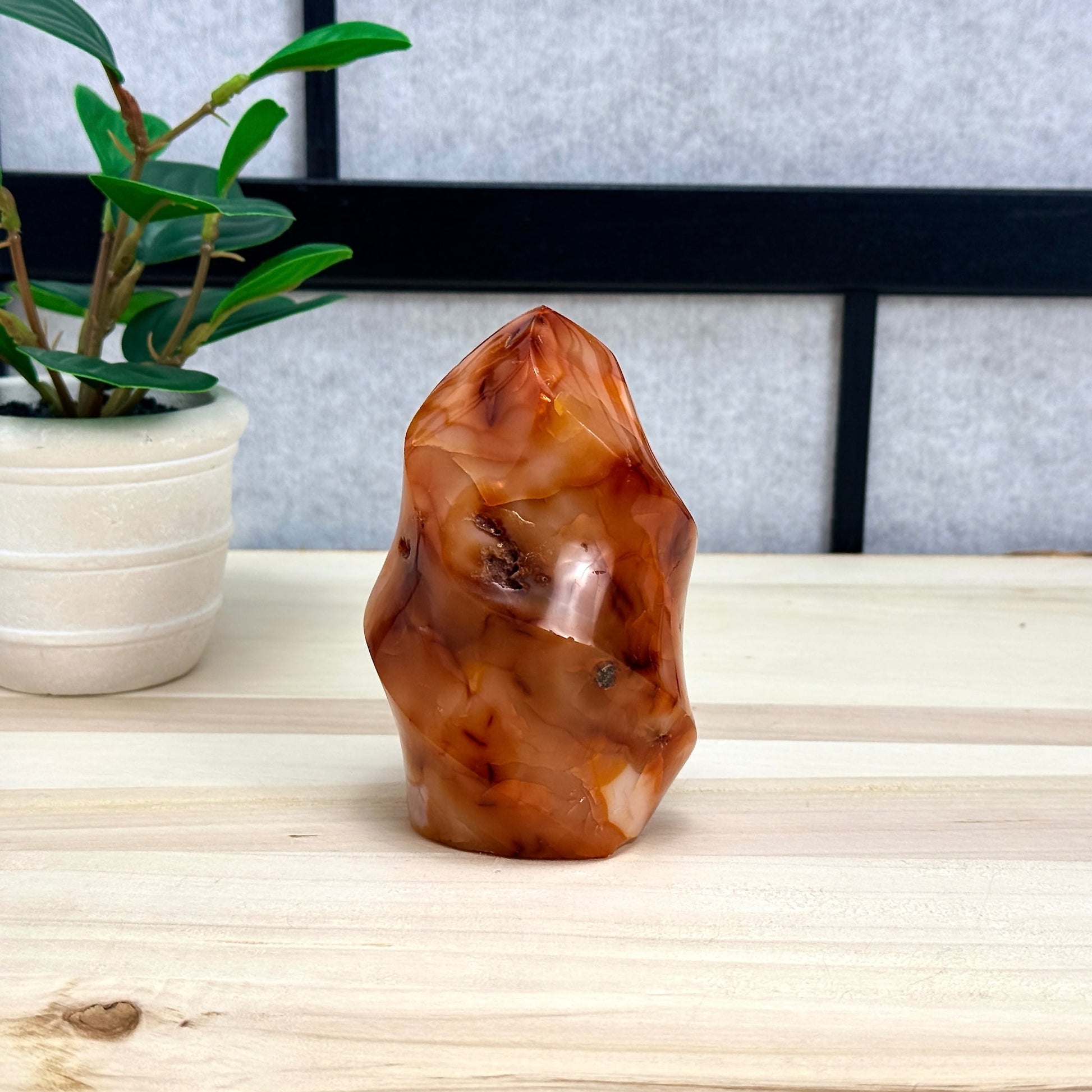 Carnelian Flame, 1 lb. 5.9 oz., Itsy's Crystal Cove LLC