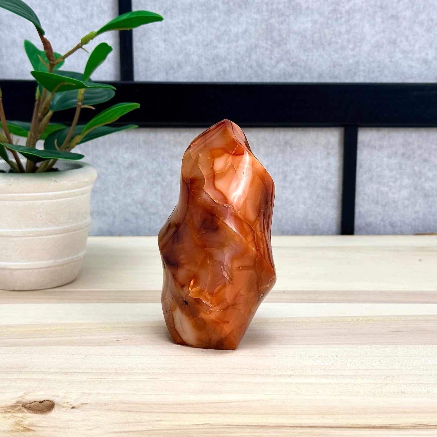 Carnelian Flame, 1 lb. 5.9 oz., Itsy's Crystal Cove LLC