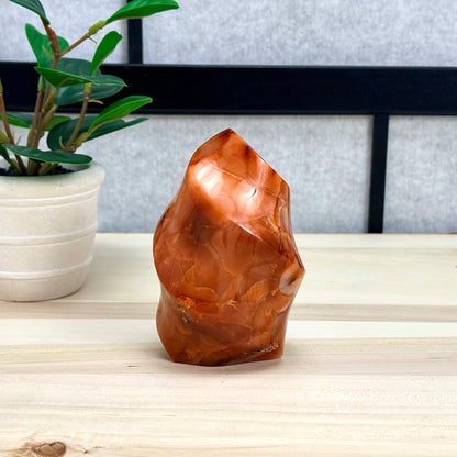 Carnelian Flame, 1 lb. 5.9 oz., Itsy's Crystal Cove LLC