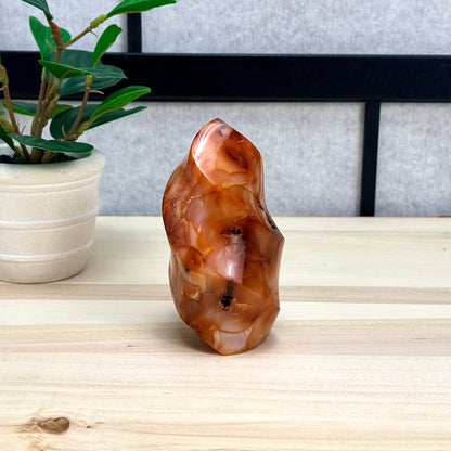 Carnelian Flame, 1 lb. 5.9 oz., Itsy's Crystal Cove LLC