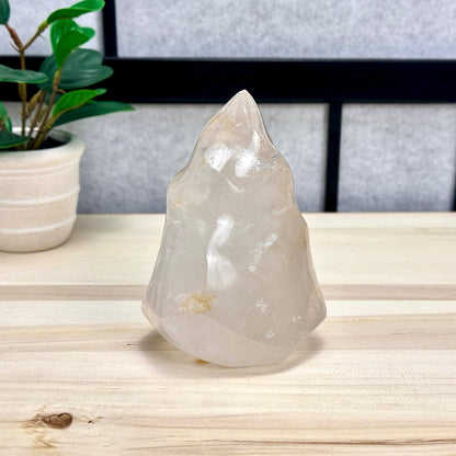 Clear Quartz Flame Carving B, 2 lb. 11.8 oz. - Itsy's Crystal Cove LLC
