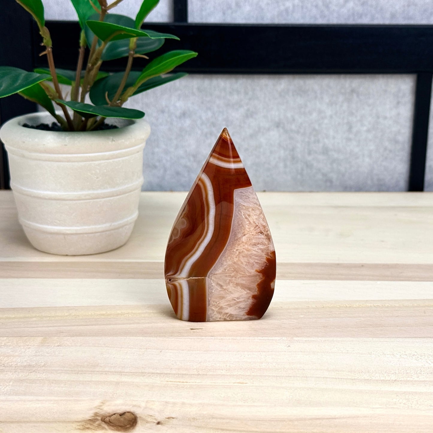 Carnelian Tear Drop A, Itsy's Crystal Cove LLC