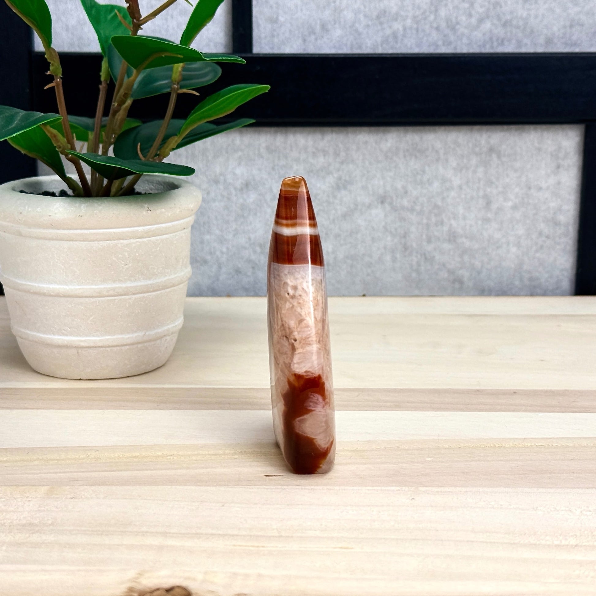 Carnelian Tear Drop A, Itsy's Crystal Cove LLC