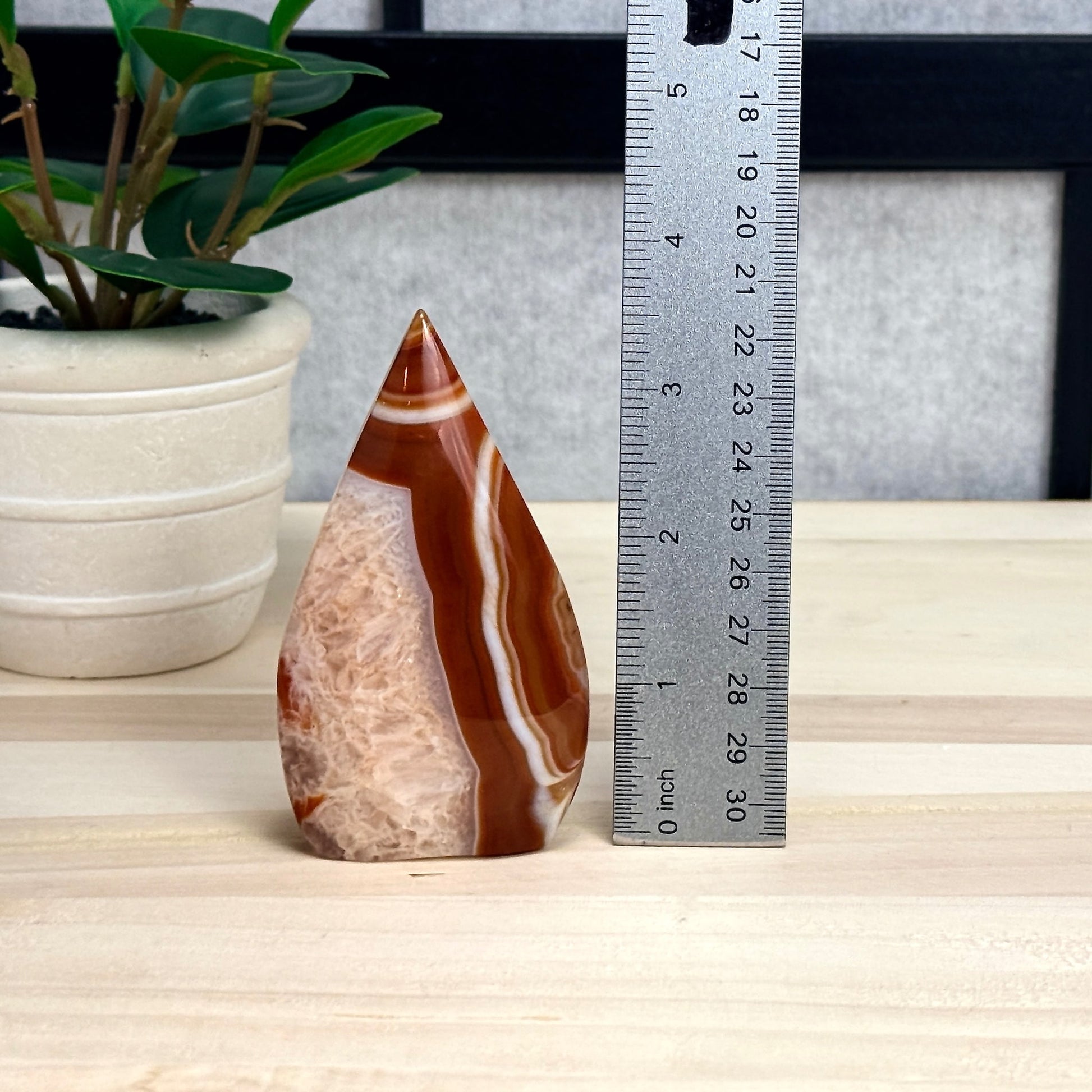 Carnelian Tear Drop A, Itsy's Crystal Cove LLC