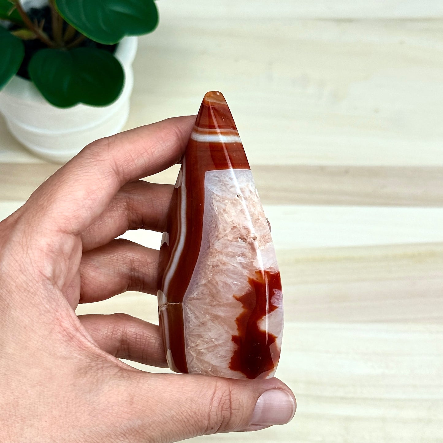 Carnelian Tear Drop A, Itsy's Crystal Cove LLC
