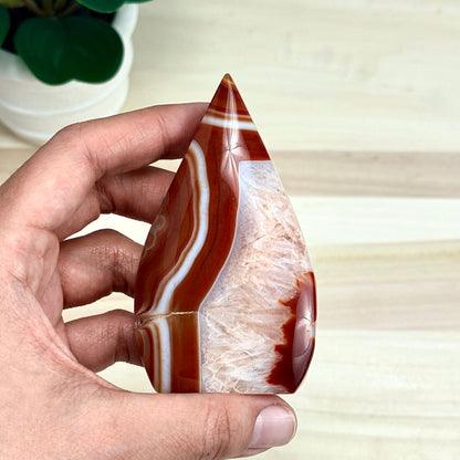 Carnelian Tear Drop A, Itsy's Crystal Cove LLC