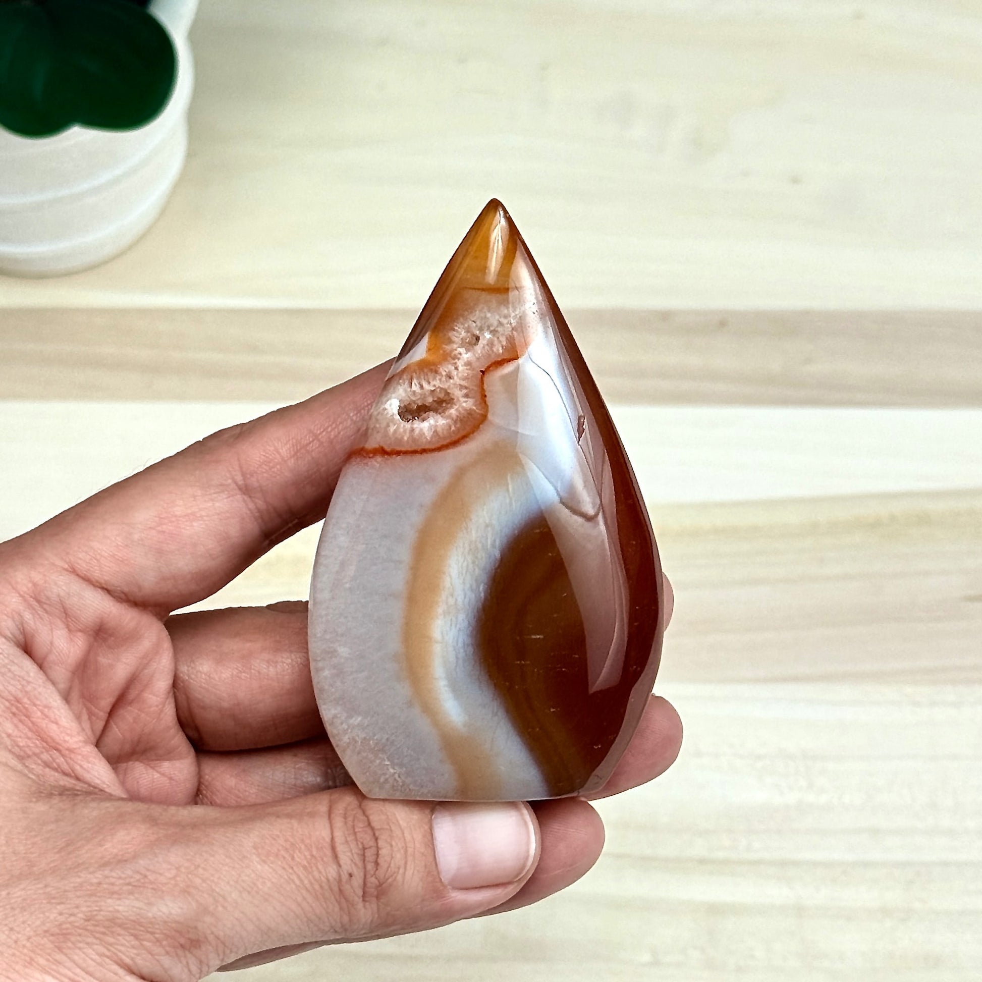 Carnelian Tear Drop B - Itsy's Crystal Cove LLC