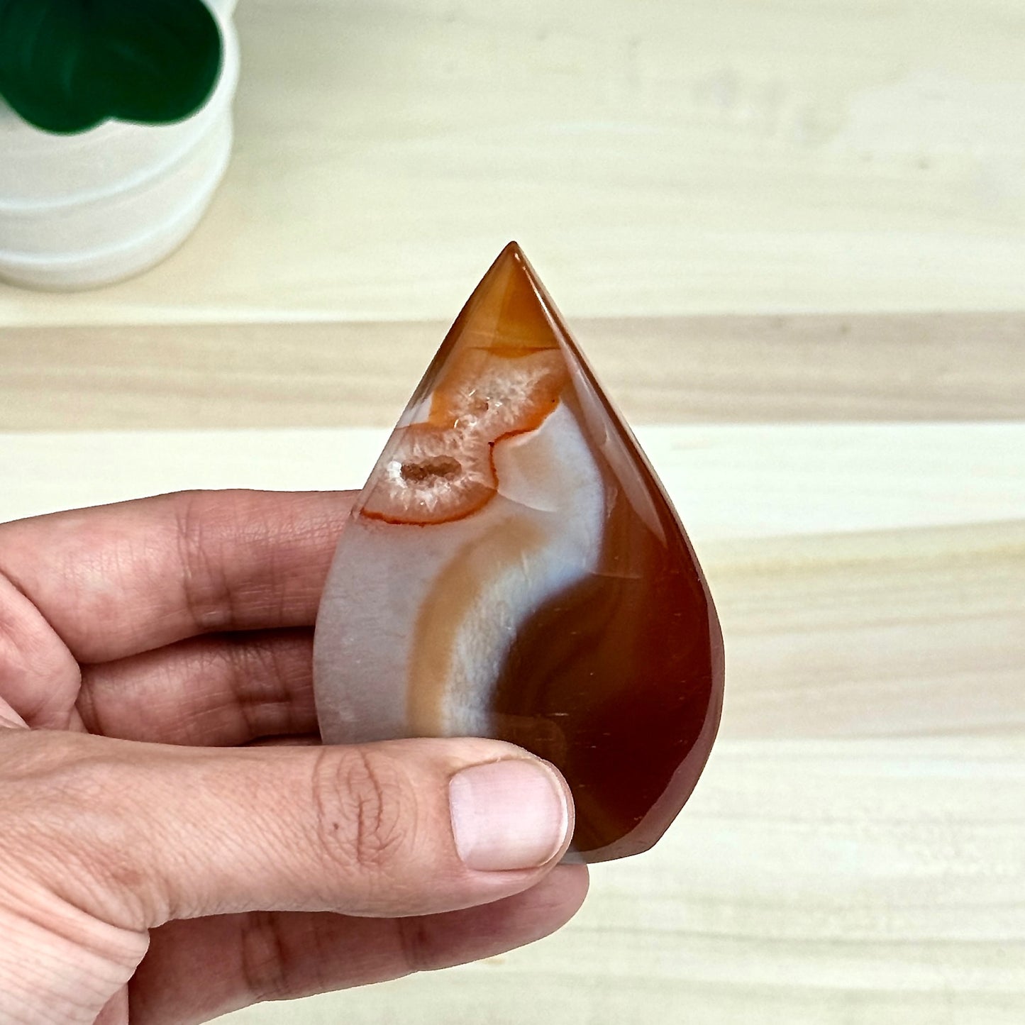 Carnelian Tear Drop B - Itsy's Crystal Cove LLC