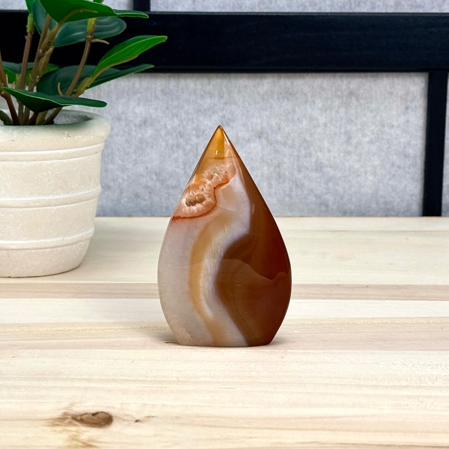 Carnelian Tear Drop B - Itsy's Crystal Cove LLC