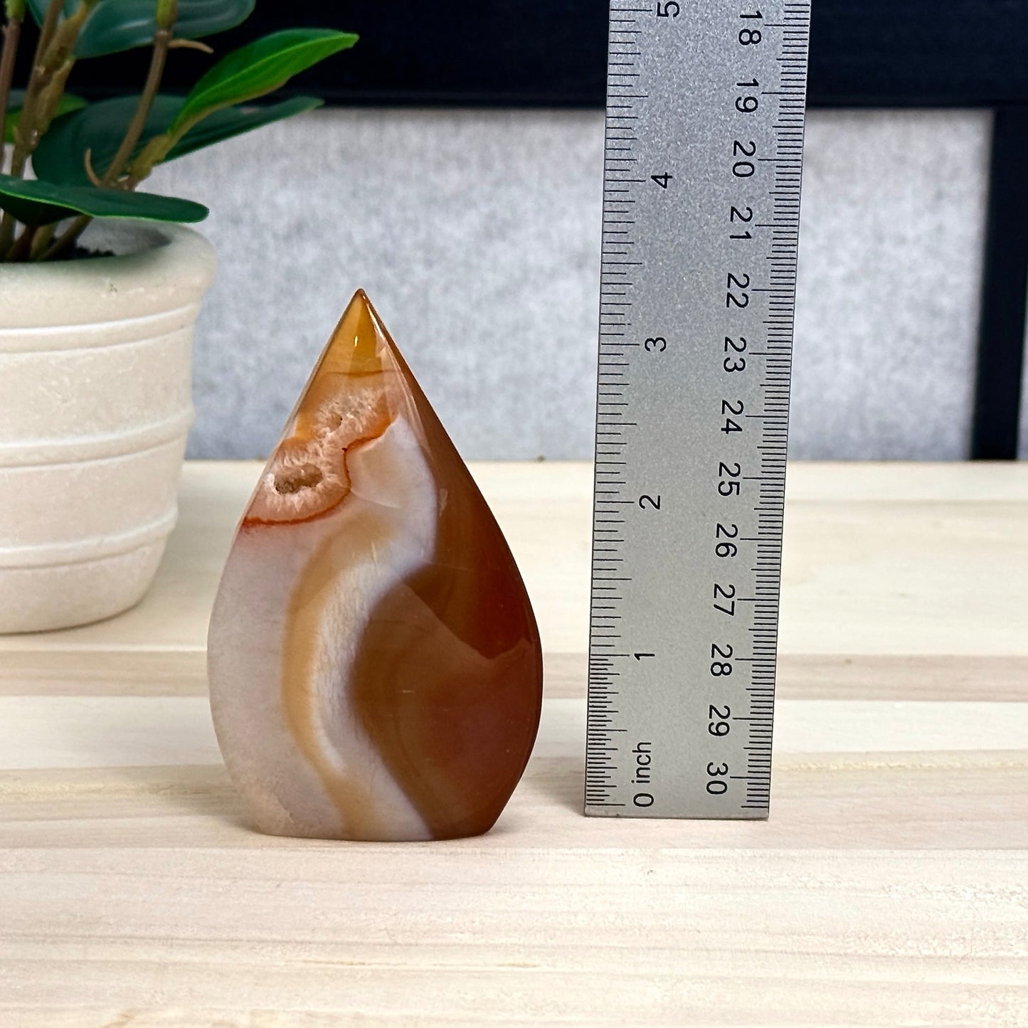 Carnelian Tear Drop B - Itsy's Crystal Cove LLC