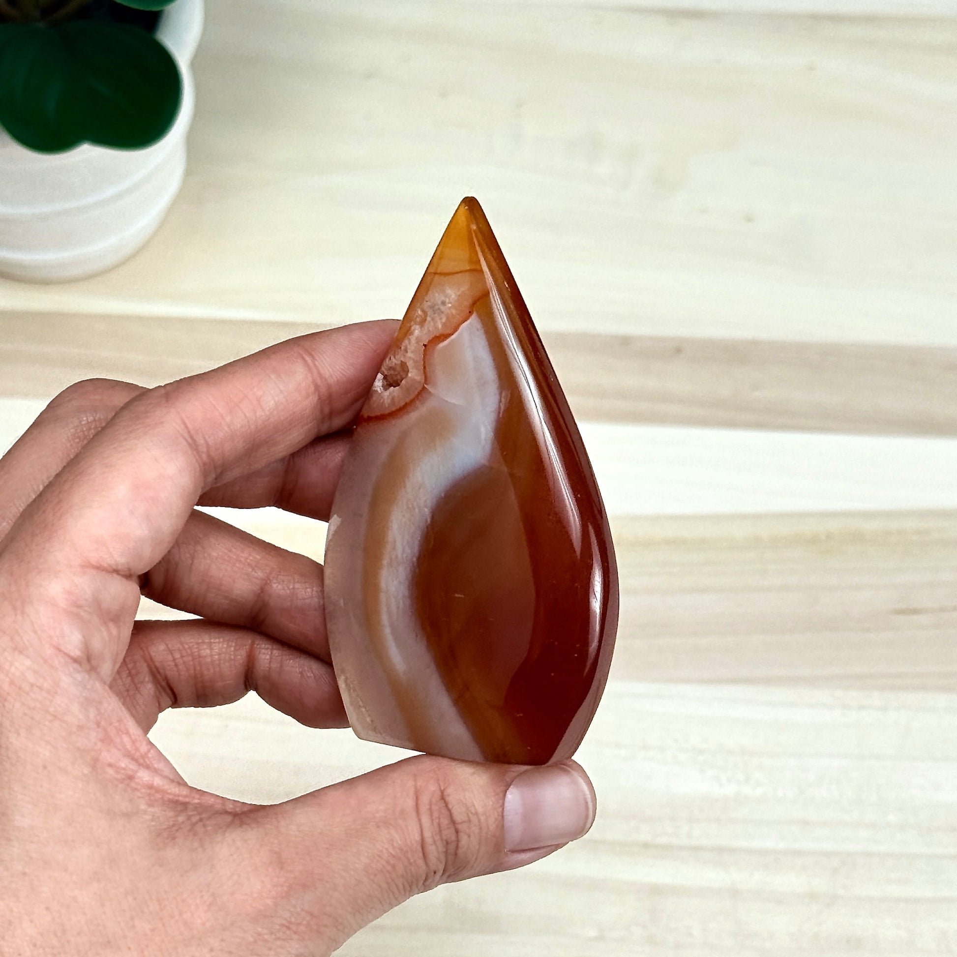 Carnelian Tear Drop B - Itsy's Crystal Cove LLC