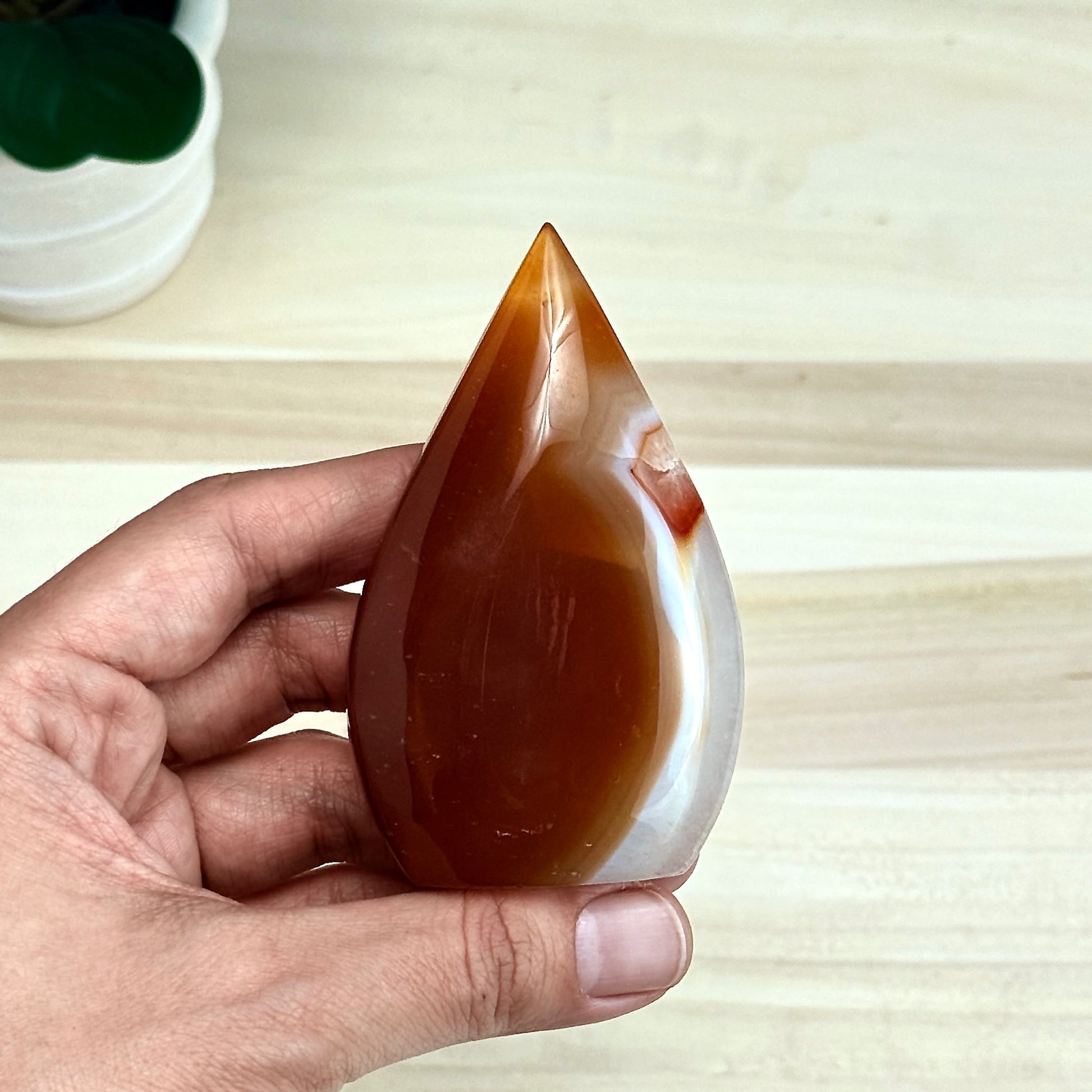 Carnelian Tear Drop B - Itsy's Crystal Cove LLC