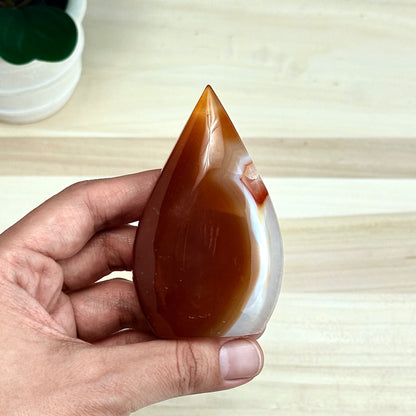 Carnelian Tear Drop B - Itsy's Crystal Cove LLC