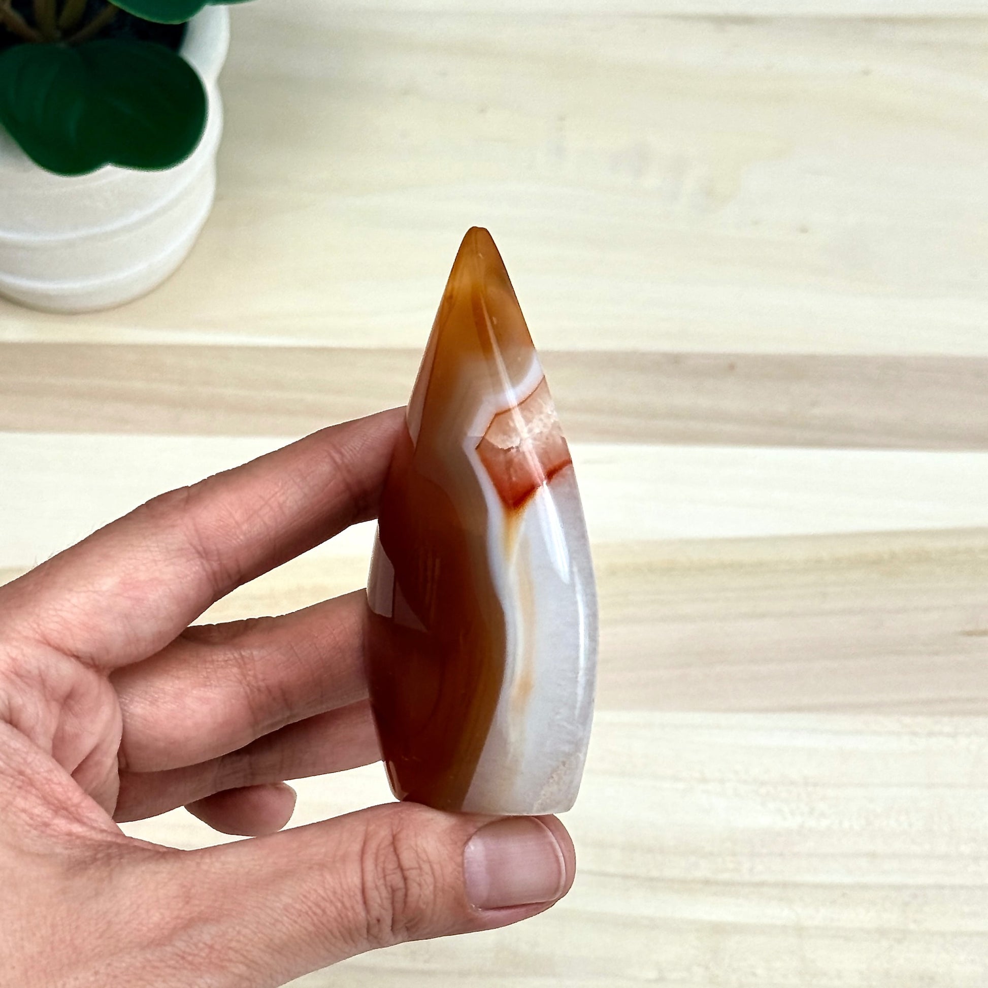 Carnelian Tear Drop B - Itsy's Crystal Cove LLC