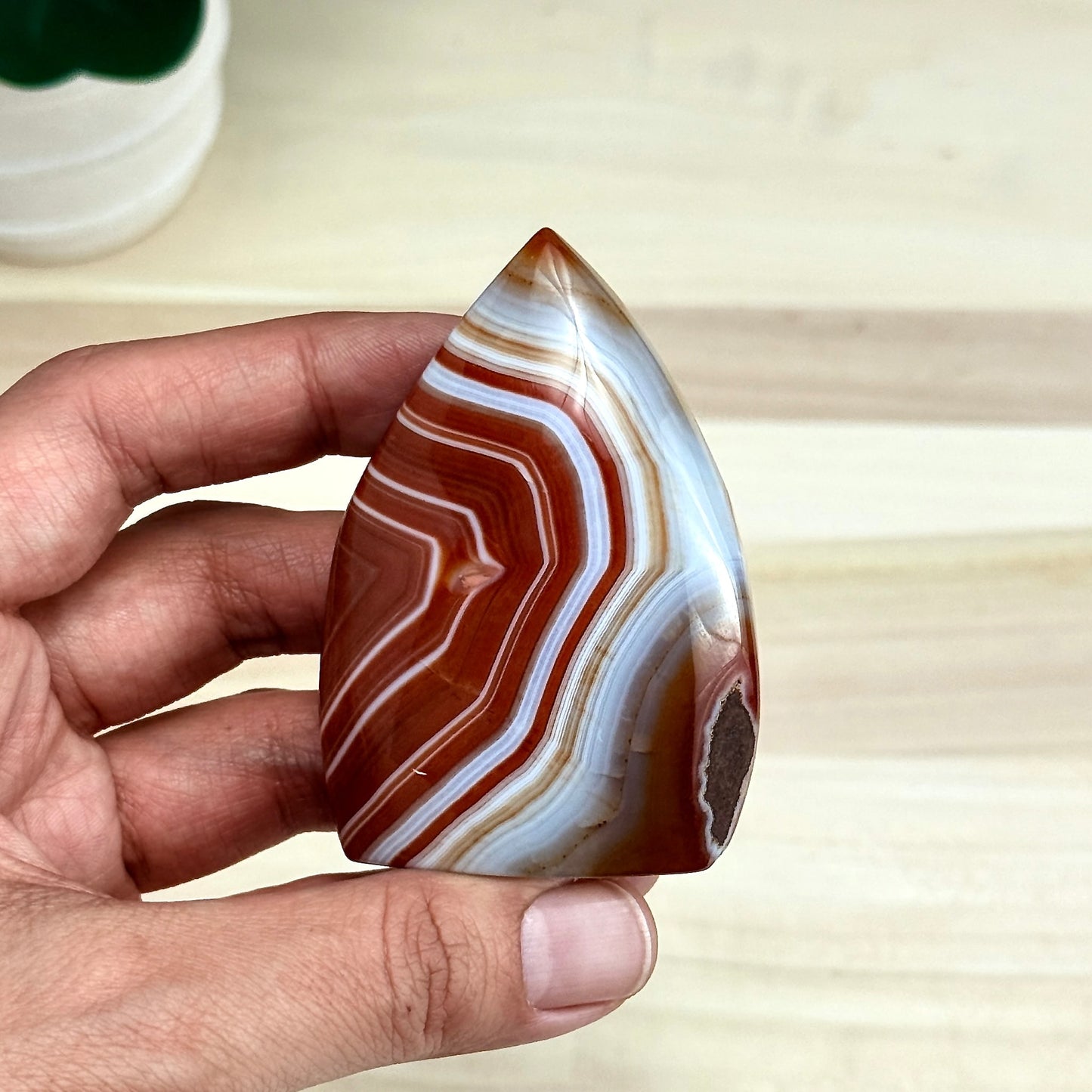 Carnelian Tear Drop C, Itsy's Crystal Cove LLC