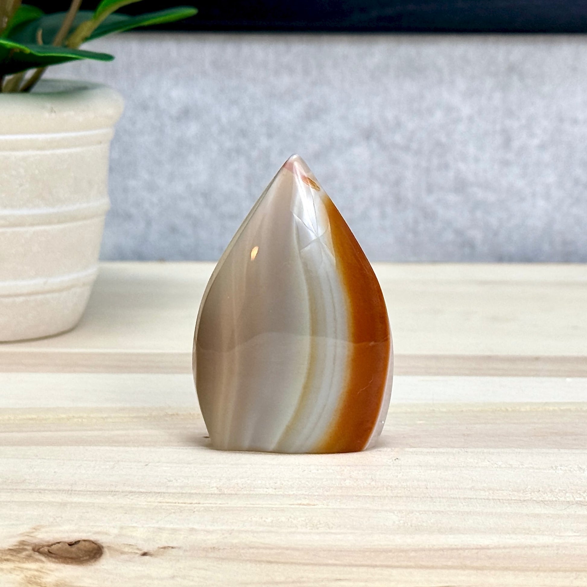 Carnelian Tear Drop D, Itsy's Crystal Cove LLC