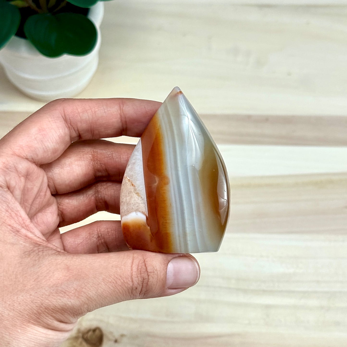 Carnelian Tear Drop D, Itsy's Crystal Cove LLC