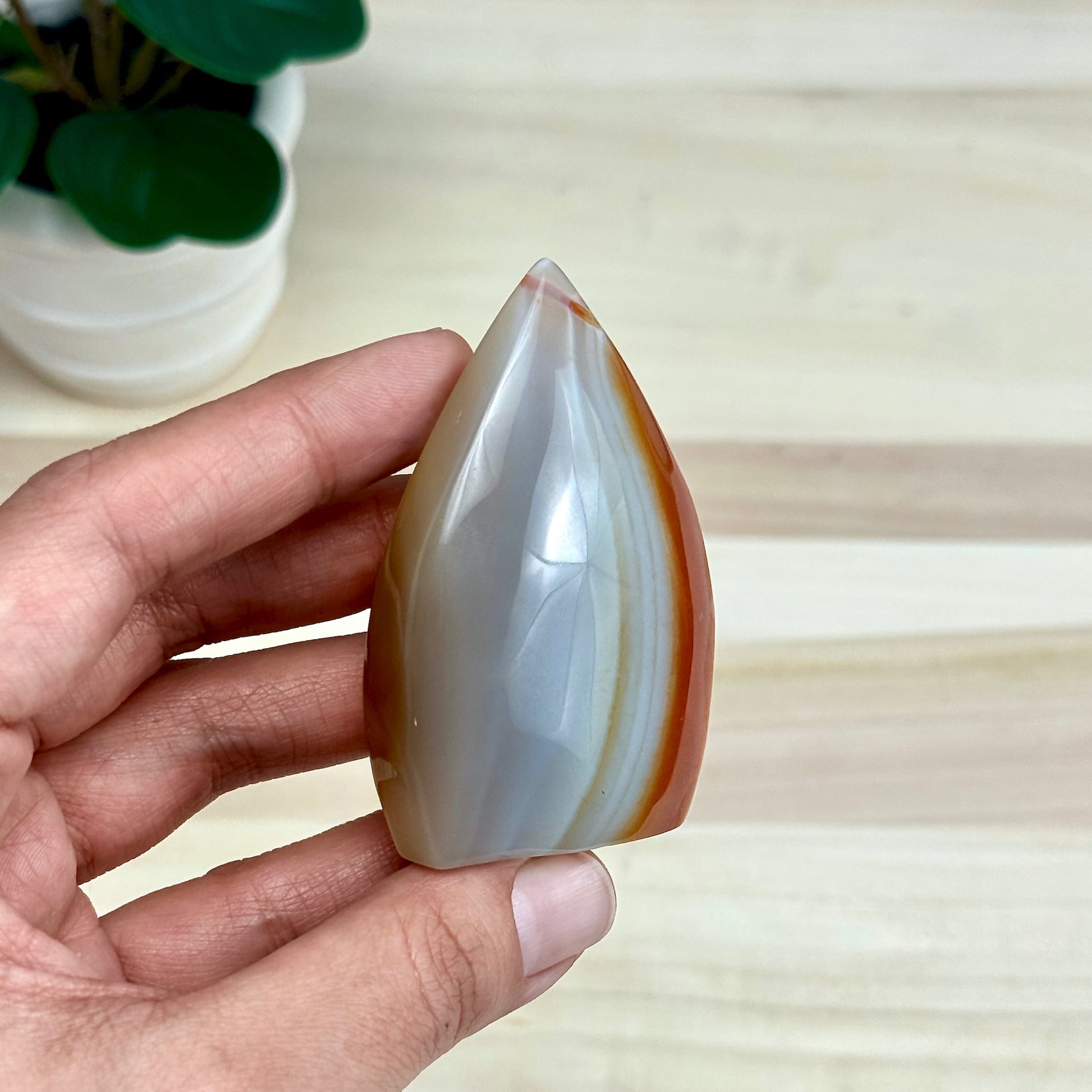 Carnelian Tear Drop D, Itsy's Crystal Cove LLC