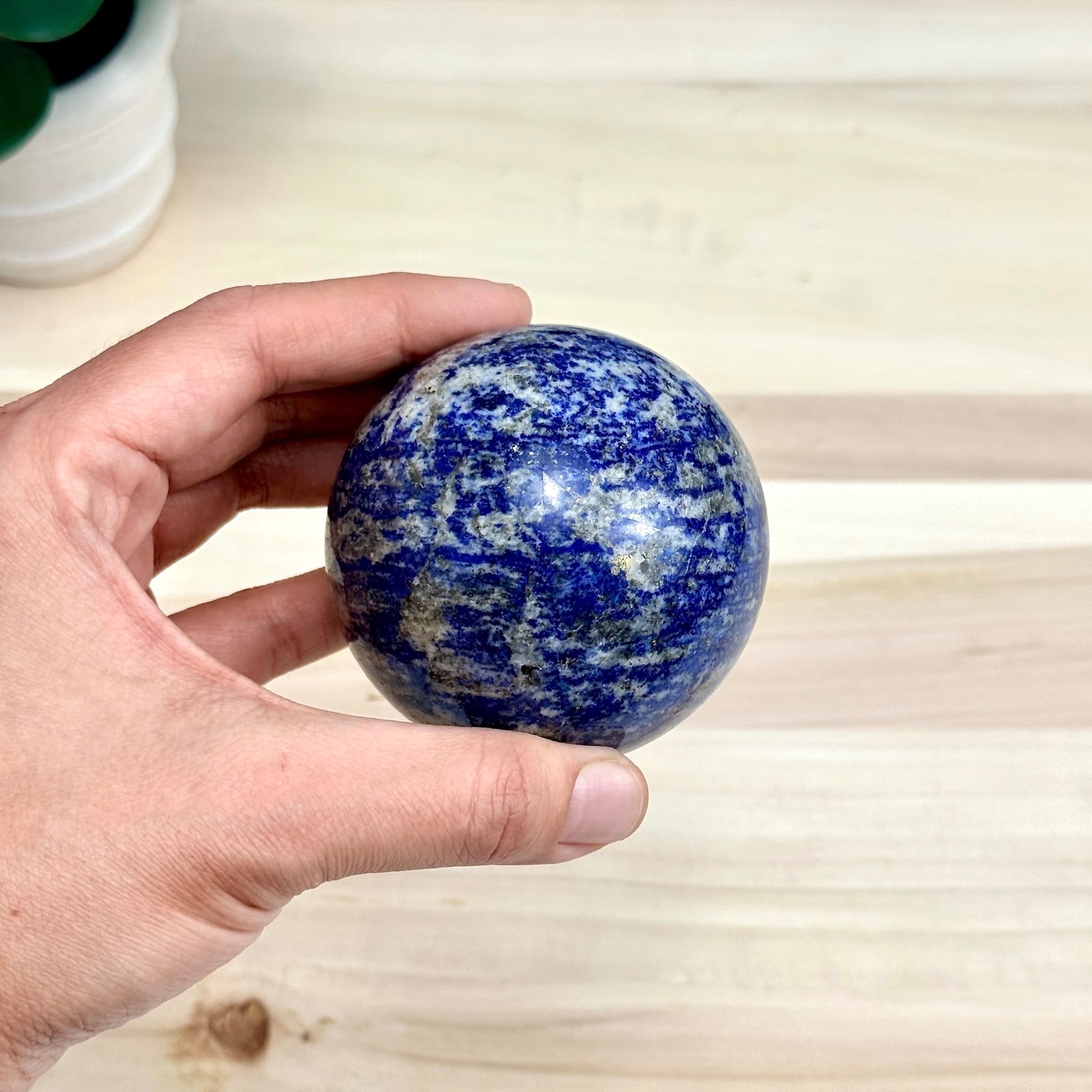 Lapis Lazuli Sphere, 2.76 in. - Itsy's Crystal Cove LLC