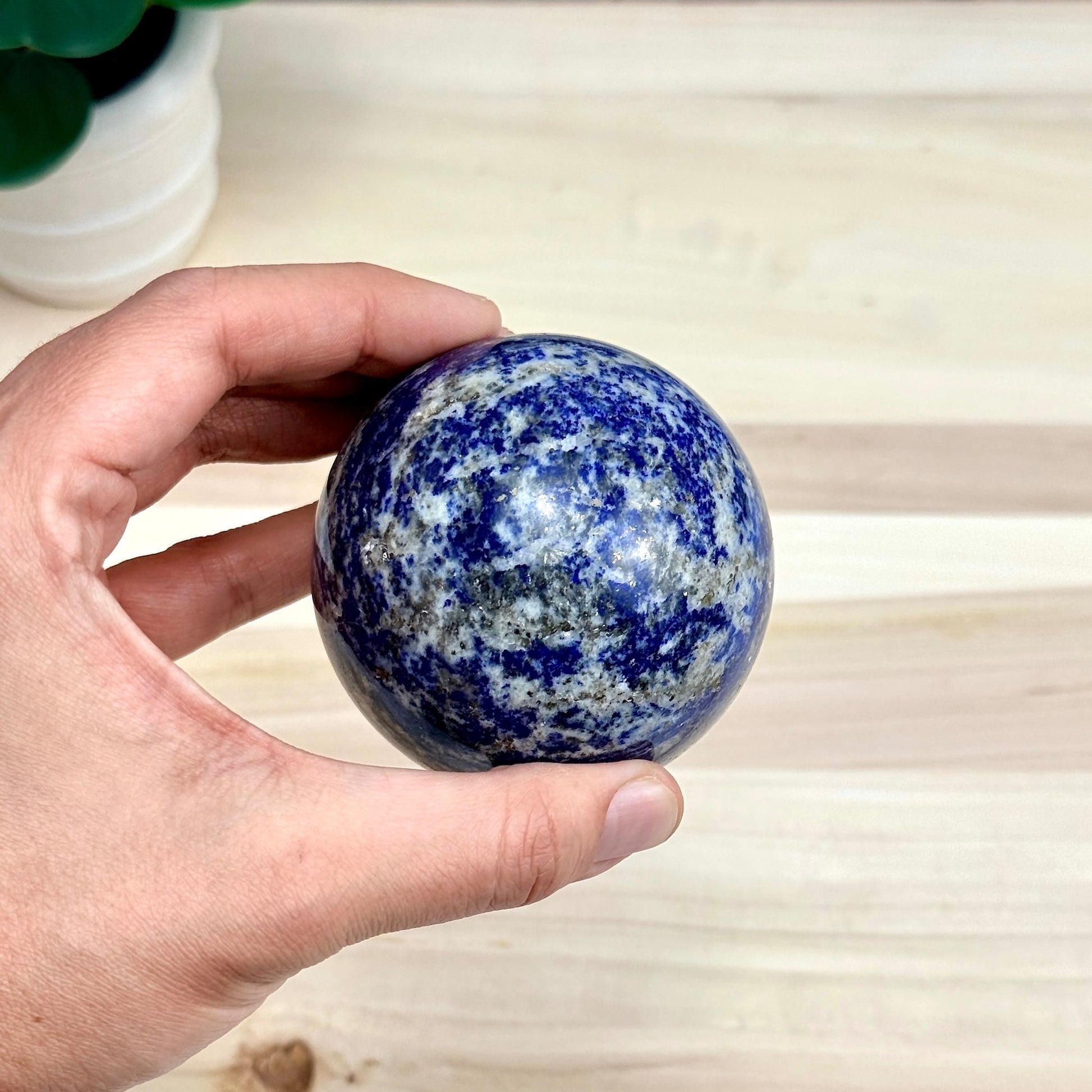 Lapis Lazuli Sphere, 2.76 in. - Itsy's Crystal Cove LLC