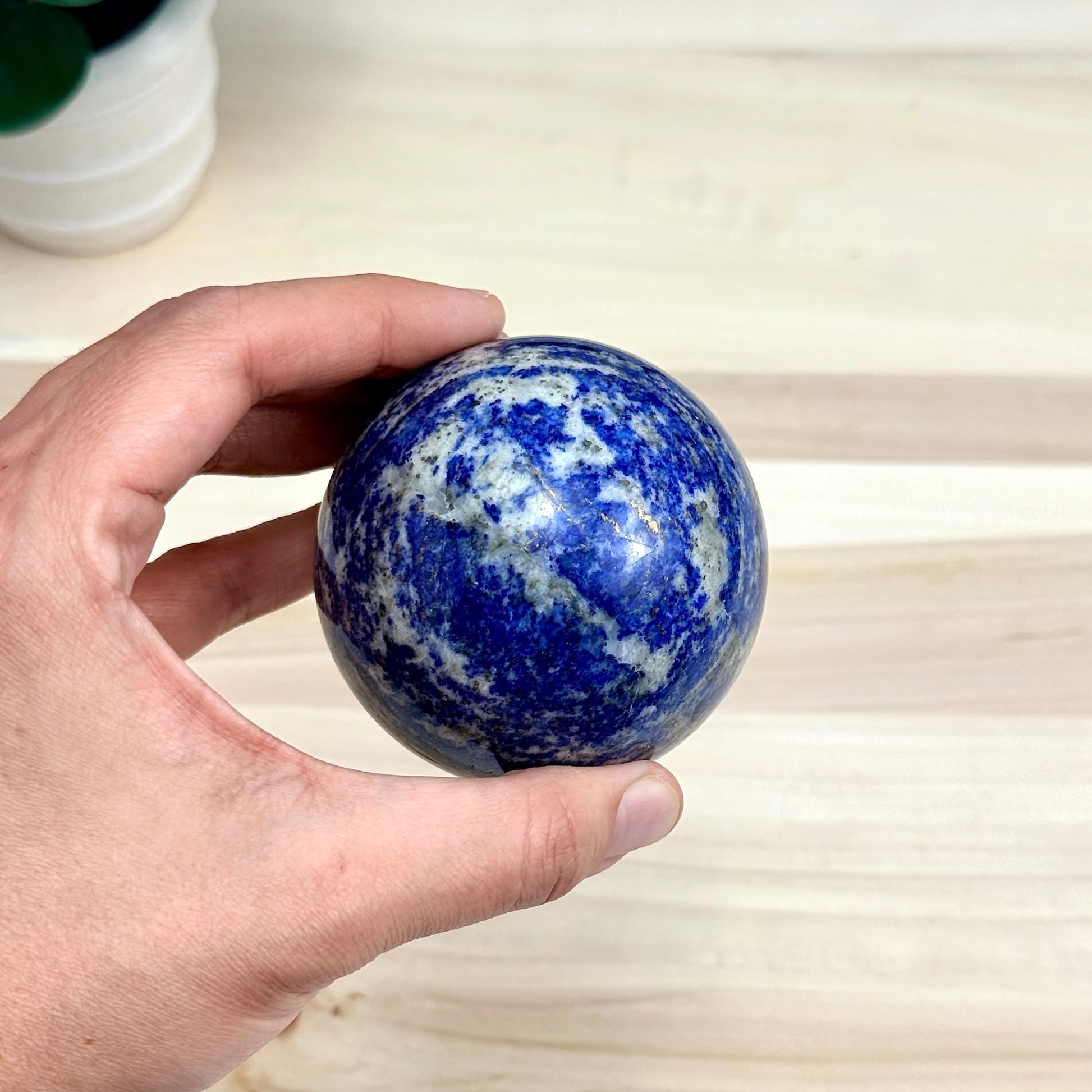 Lapis Lazuli Sphere, 2.76 in. - Itsy's Crystal Cove LLC
