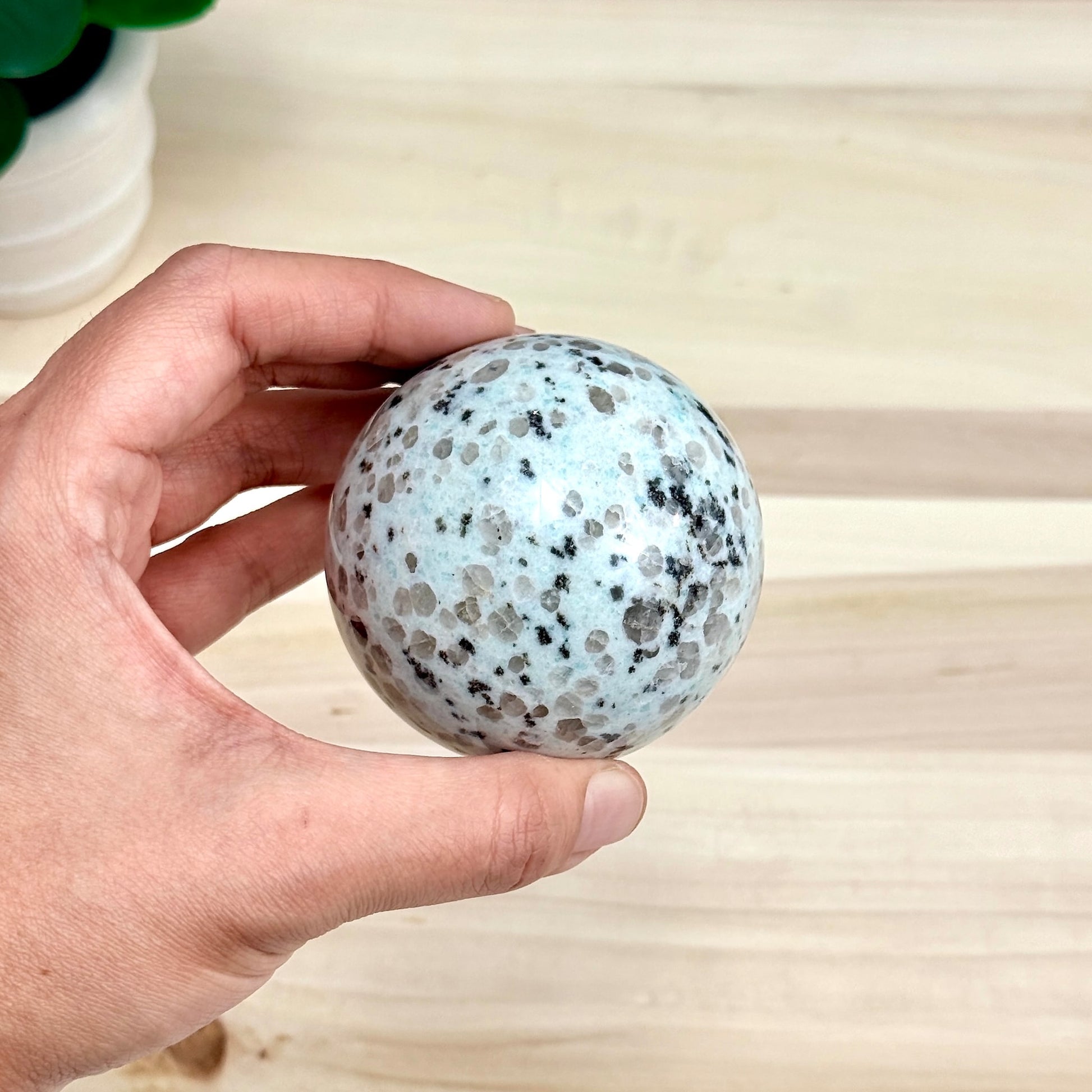 Kiwi Jasper Sphere, 2.66 in. - Itsy's Crystal Cove LLC