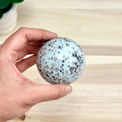 Kiwi Jasper Sphere, 2.66 in. - Itsy's Crystal Cove LLC