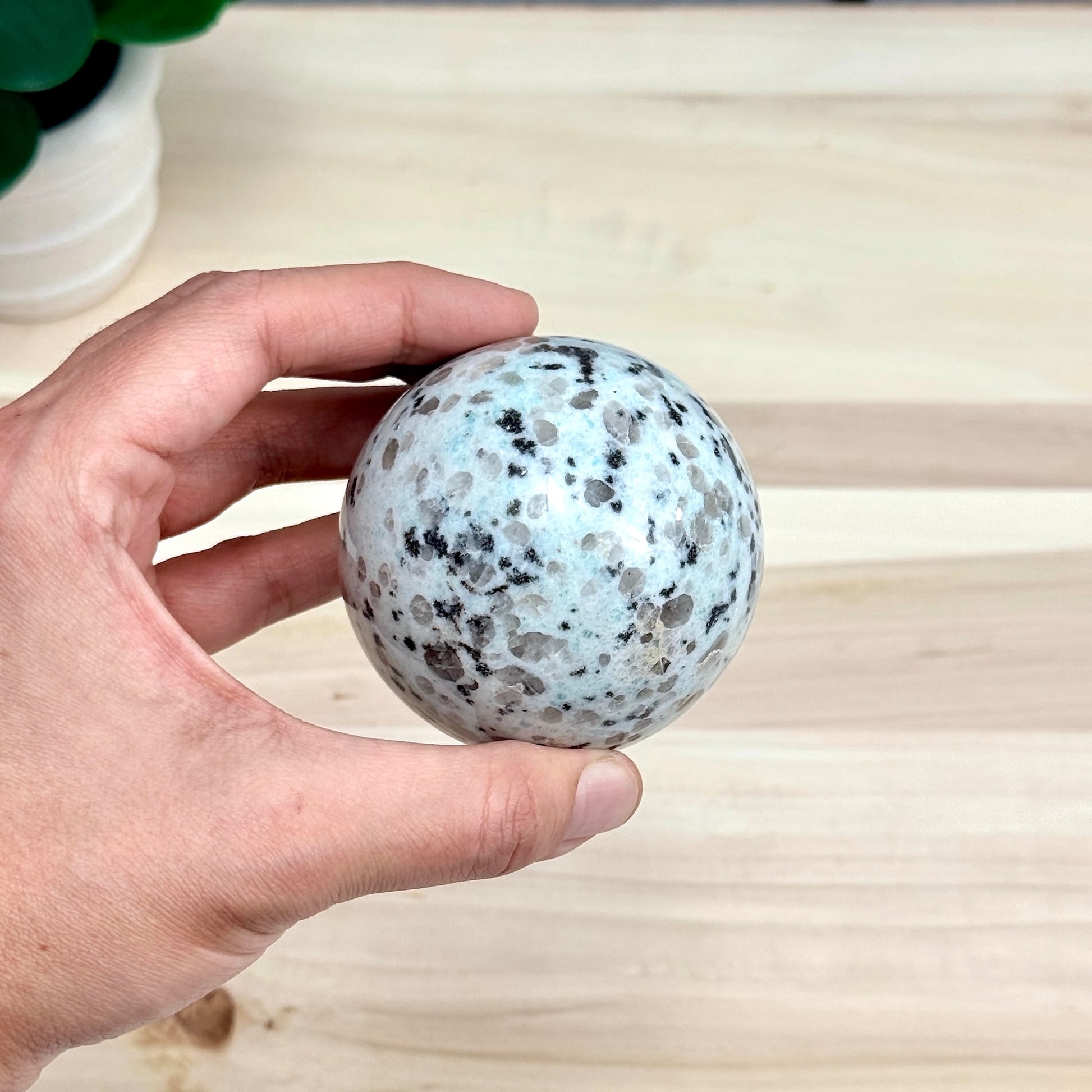 Kiwi Jasper Sphere, 2.66 in. - Itsy's Crystal Cove LLC