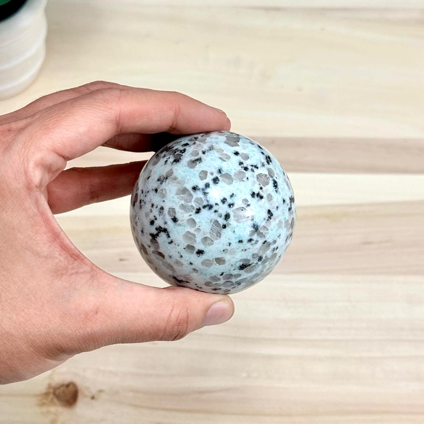 Kiwi Jasper Sphere, 2.55 in. - Itsy's Crystal Cove LLC