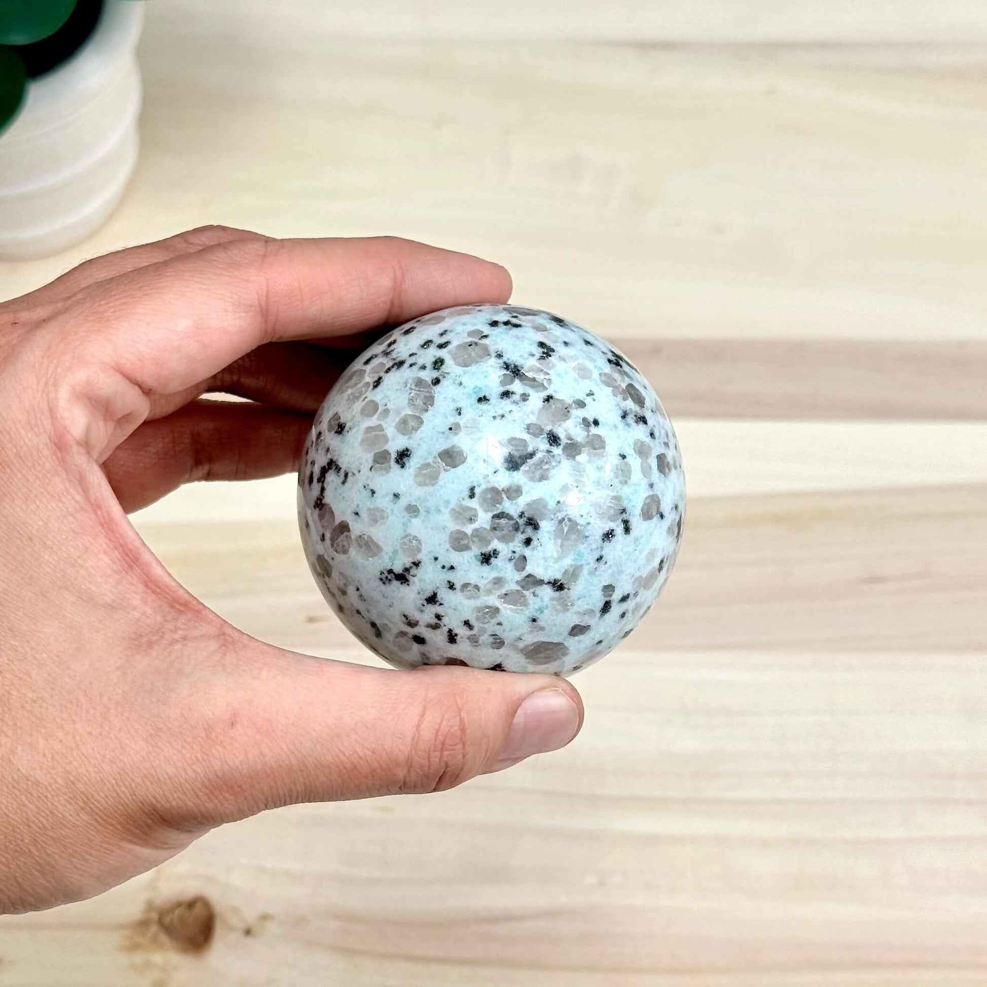 Kiwi Jasper Sphere, 2.55 in. - Itsy's Crystal Cove LLC