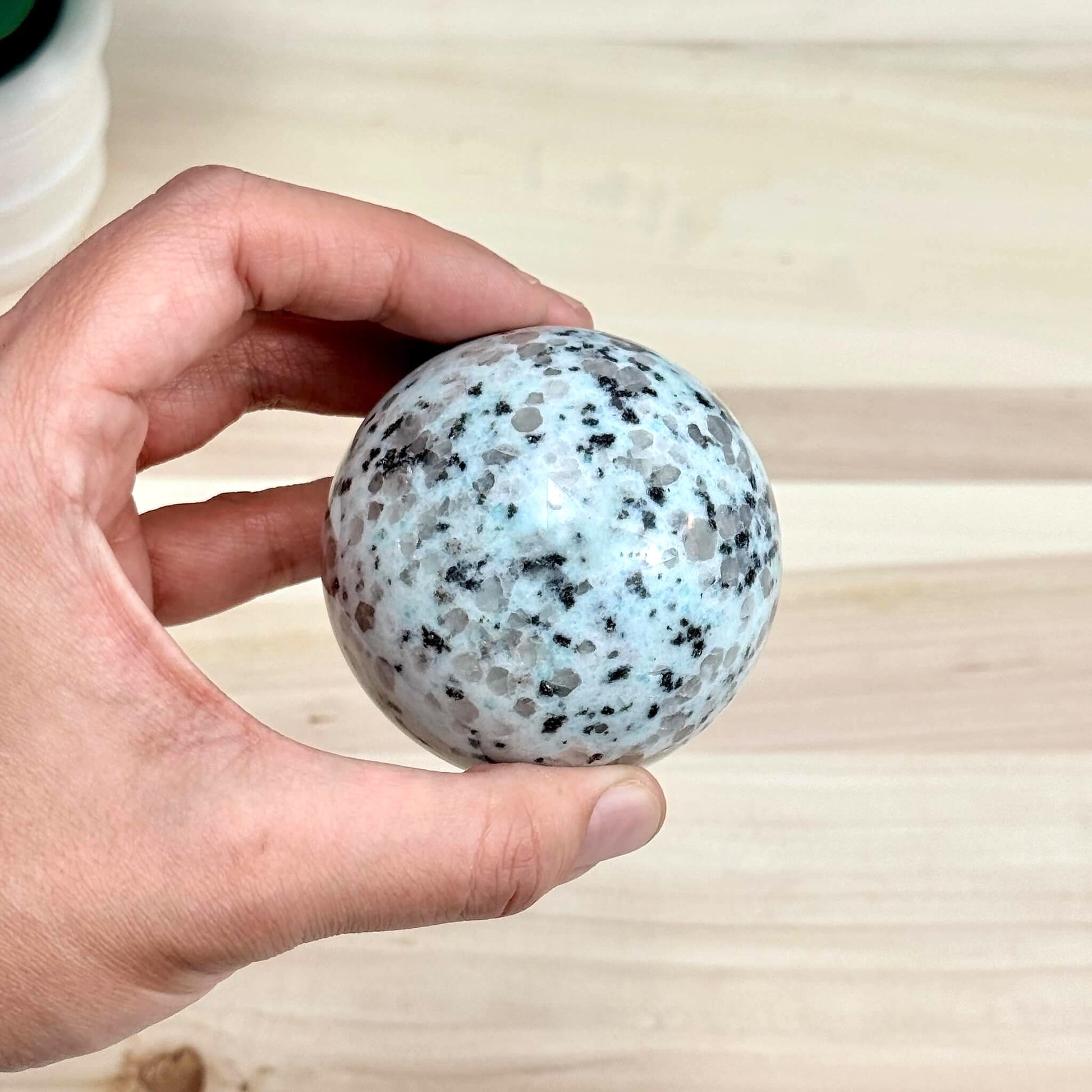 Kiwi Jasper Sphere, 2.55 in. - Itsy's Crystal Cove LLC