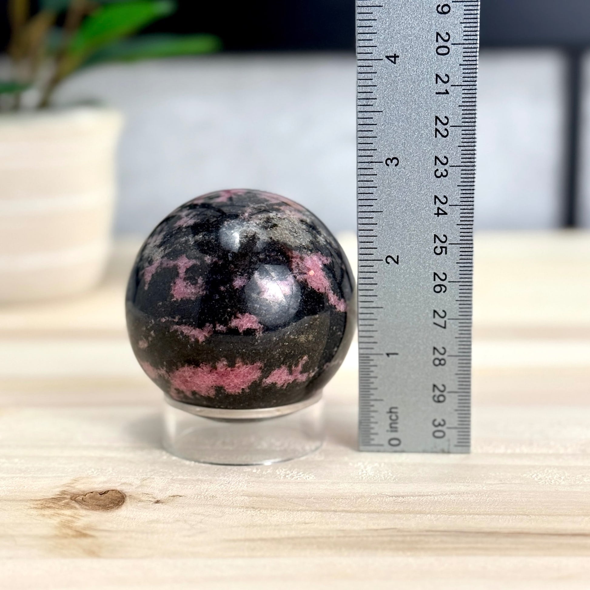 Rhodonite Sphere, 2.44 in. - Itsy's Crystal Cove LLC
