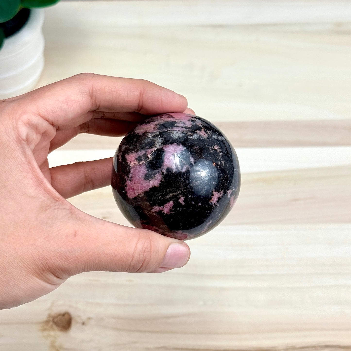 Rhodonite Sphere, 2.44 in. - Itsy's Crystal Cove LLC