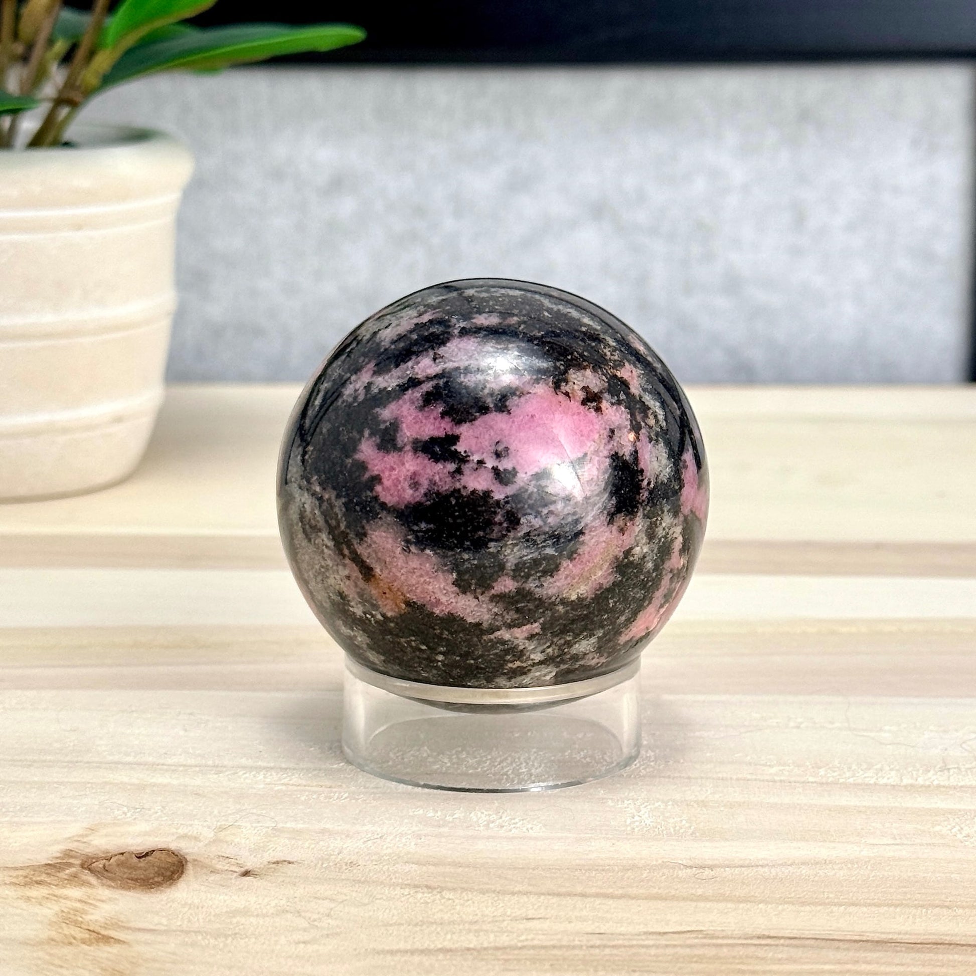 Rhodonite Sphere, 2.44 in. - Itsy's Crystal Cove LLC