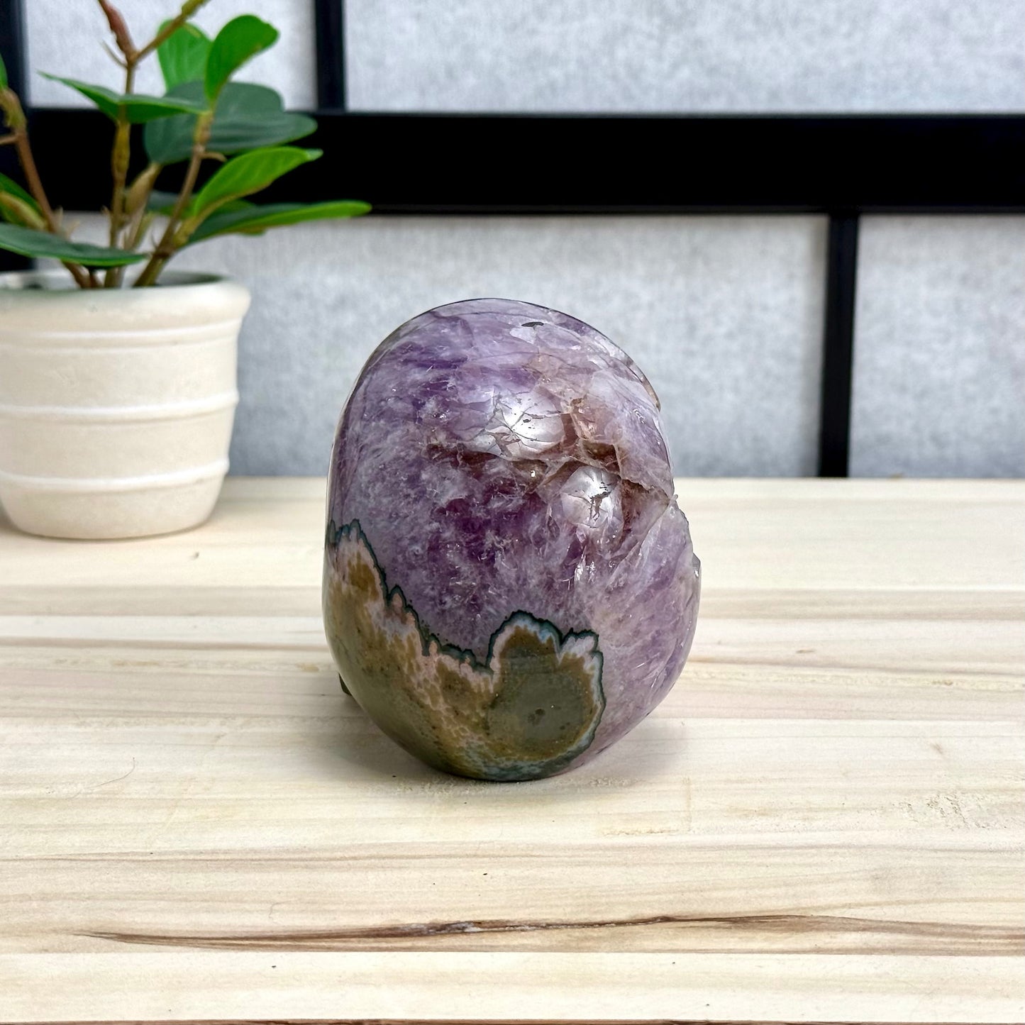 Large Drusy Amethyst Skull Carving, 2 lb. 6.1 oz. - Itsy's Crystal Cove LLC
