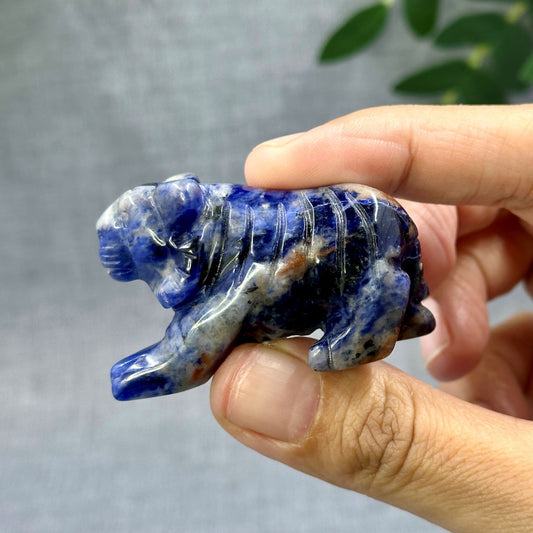 Sodalite Tiger Carving - Itsy's Crystal Cove LLC