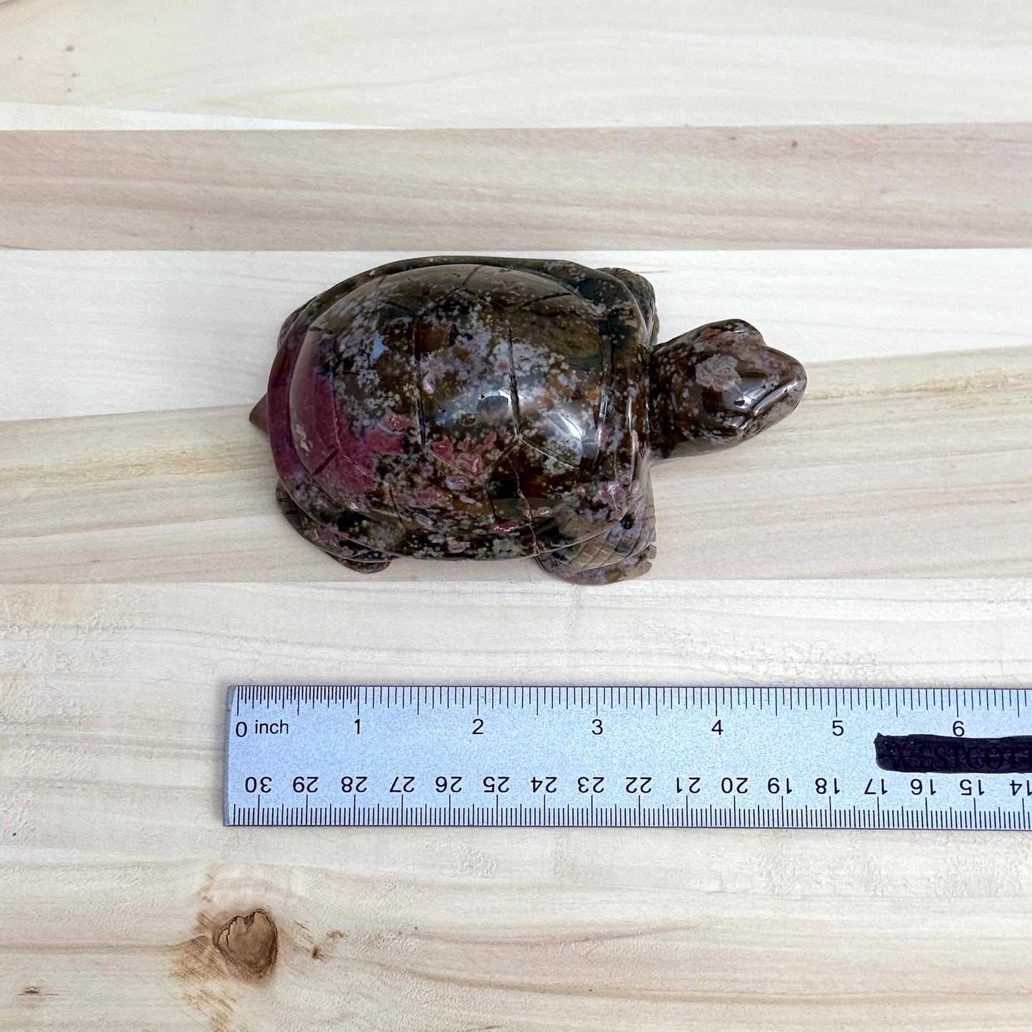 Sea Jasper Turtle Carving, Itsy's Crystal Cove LLC