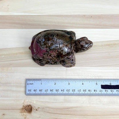 Sea Jasper Turtle Carving, Itsy's Crystal Cove LLC